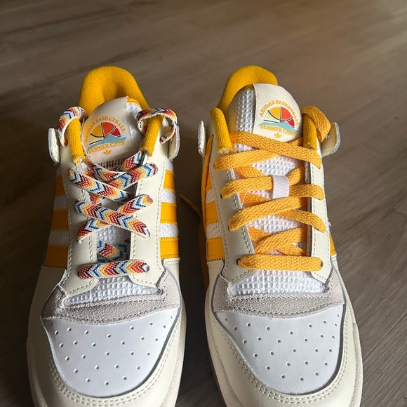 Adidas Originals Forum Low Summer Camp - Cream Yellow Women’s Shoes size 8 - Picture 4 of 6